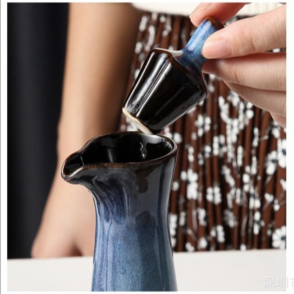 Keramik-Ölflasche Retro-Gewürzglas Küchengerät Essigtopf Küche