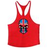 Summer Street Trend Cotton Loose Tank Top Skull Print Personalized Vests Fitness Bodybuilding Cotton Breathable Stringer Singlet