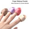 50pcs Finger Air Cushion Puffs, Mini Air Cushion, Wet and Dry Foundation Make-up Makeup Pad, Mini Travel Portable Finger Tip Makeup Sponge