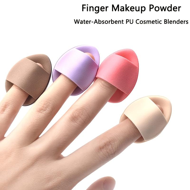 50pcs Finger Air Cushion Puffs, Mini Air Cushion, Wet and Dry Foundation Make-up Makeup Pad, Mini Travel Portable Finger Tip Makeup Sponge