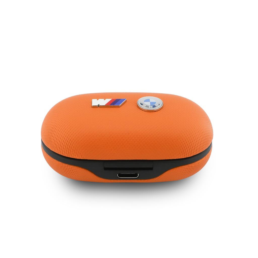 TWS Bluetooth Headphones BMW M Metal Logo ENC Orange