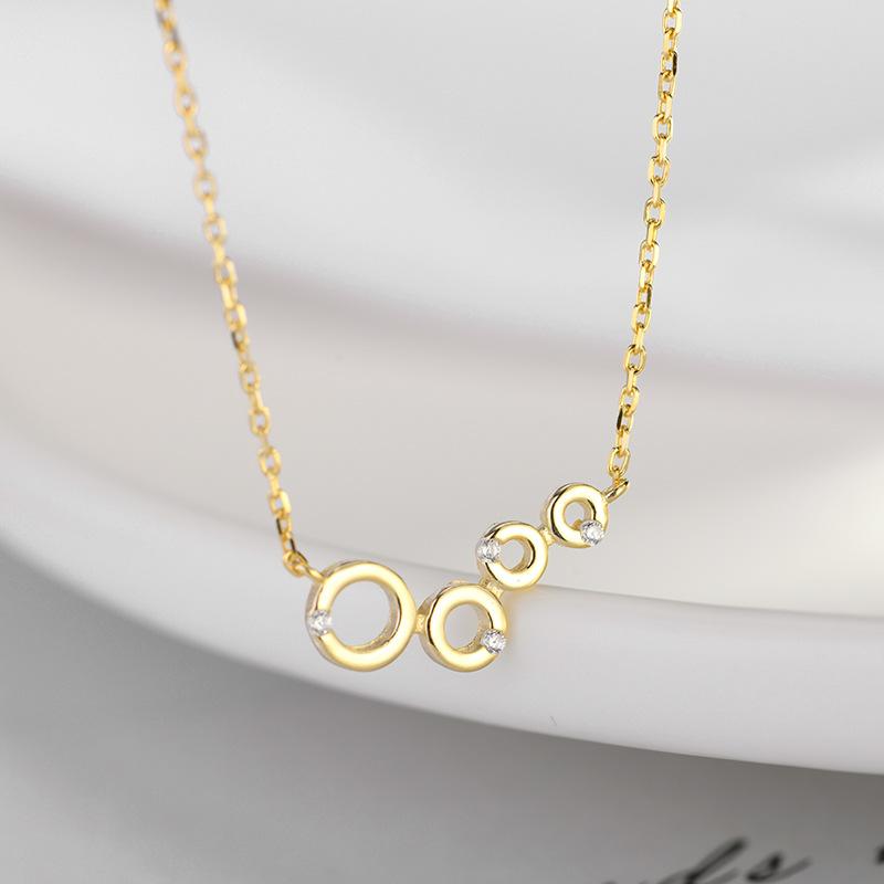 

Распродажа корейской версии женского четырехсегментного маленького круглого ожерелья, модное милое ожерелье