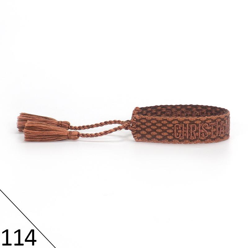 Handmade Embroidered Friendship Bracelet with Tassels for Women