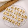 CARLIDANA Hohe Qualität Edelstahl Gold Plated Großbuchstabe 26 Buchstaben Unregelmäßige Blasen Initialen Anhänger Charms Für DIY Schmuck