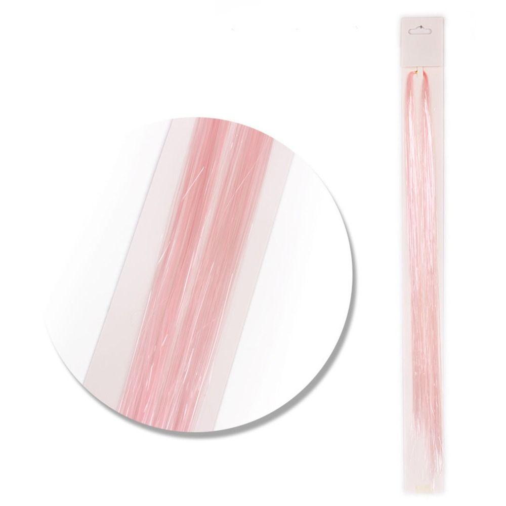 Straight Sparkly Ponytail Braiding Headdress Sparkle Shiny Hair Tinsel Rainbow Silk Hair Extensions