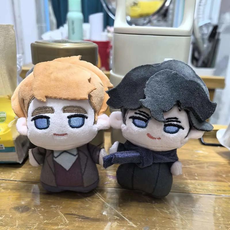 Anime Sherlock Holmes John Watson Cosplay Keychain Plush Stuffed Cotton Doll Backpack Pendant Keyring Accessories
