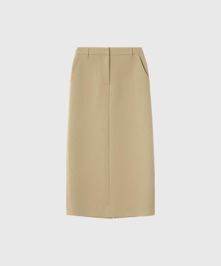 Lugkaeseuteu Salt Long Skirt_Beige