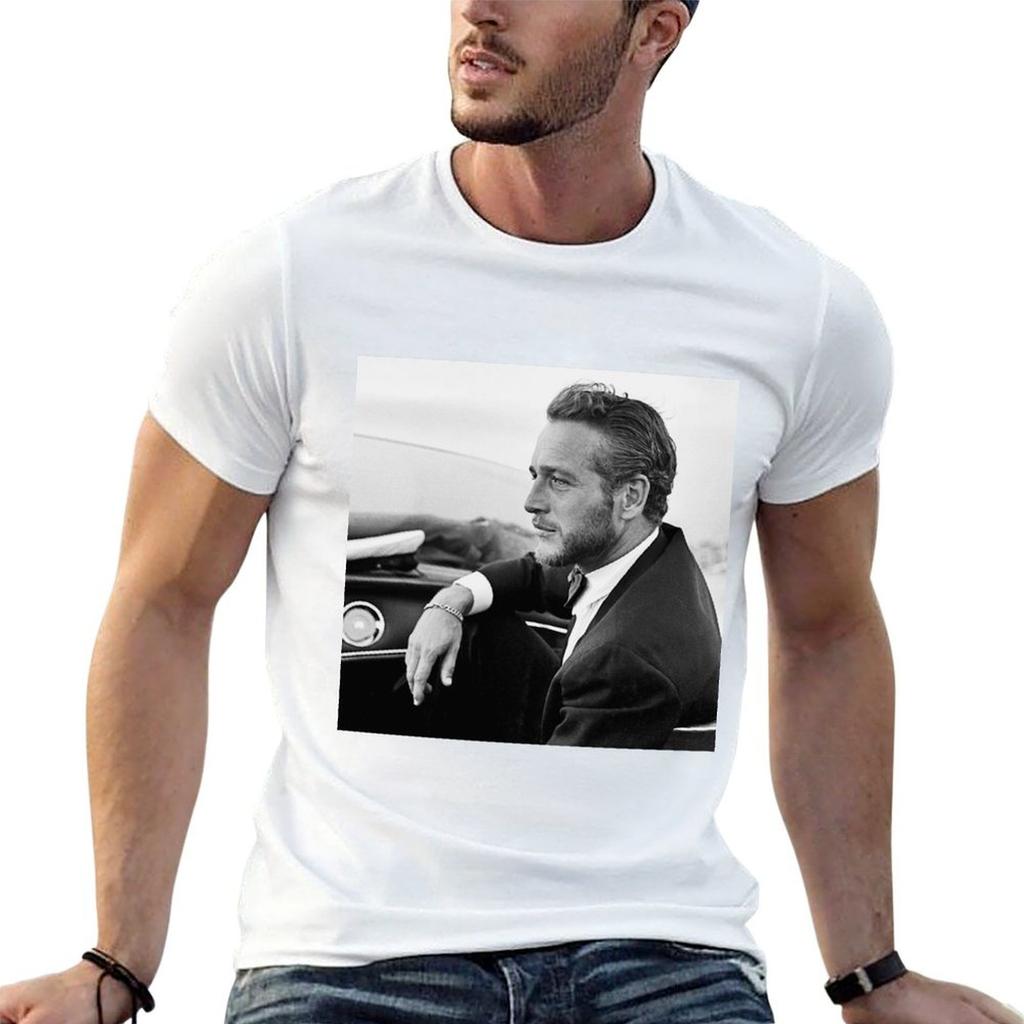 Paul Newman Poster T-Shirt customizeds boys whites vintage clothes mens cotton t shirts