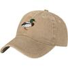 Gorra de Béisbol Bordada de Pato Mallard Algodón Lavado Gorra de Papá Protección Solar Ajustable Gorra para Exteriores