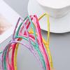 Korean Style Candy Color Cat Ear Headband for Girls – Fabric-Wrapped Polyester Princess Hair Accessory