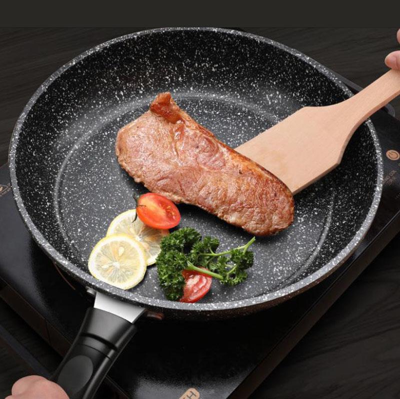 Sartén de piedra Maifan, sartén antiadherente, sartén doméstica sin humo aceitoso, sartén para tortitas, Cocina de Inducción