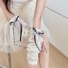 Bowknot Sleeves Bubble Socks Ballet Sleeves Thin Sweet Chic Lolita Calf Socks