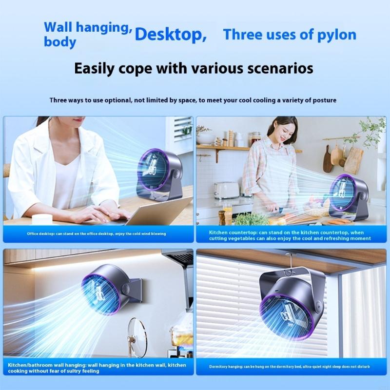 2025 New Air Cooling Fan Small Desk Fan Quiet Fan with Adjustable Texture
