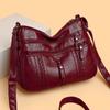 Dámská taška Soft Leather Crossbody Bag Taška přes rameno pro matku středního věku