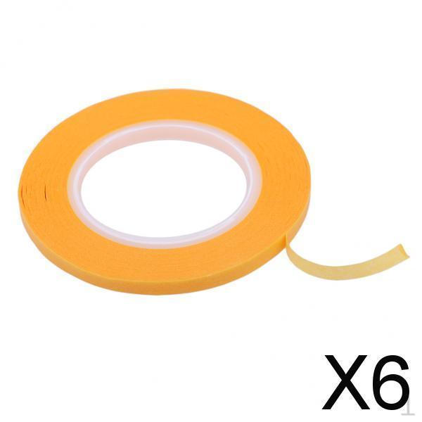 

6x Painting Decor Spraying Masking Tape Resistant 2/3/4/6/9/30mm