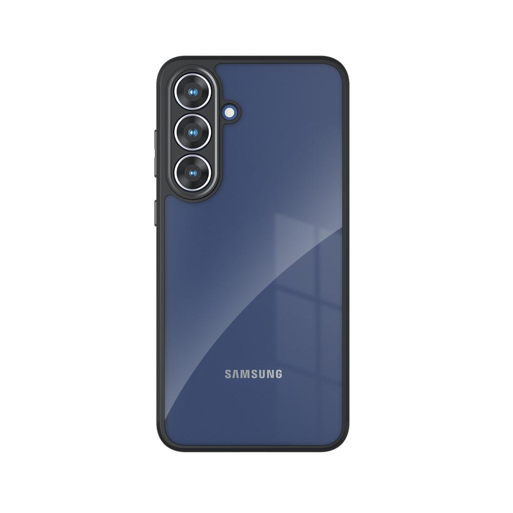 Pro Samsung S25 FE Pouzdro Kryt Samsung Galaxy S25 FE Capas Nárazuvzdorný Matný Černý Rám Průhledný Čirý Fundas Samsung S25 FE