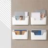 Adhesive Wall Mounted Storage Box No Punch Kitchen Organizer Multifunctional Storage Rack  Bathroom
