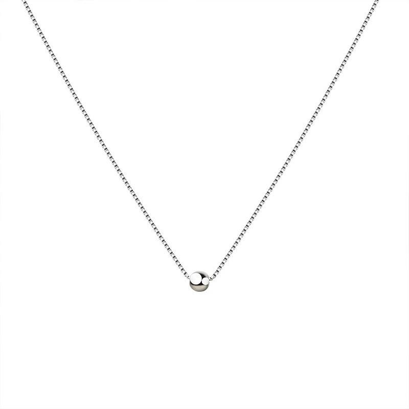 Chic Vento Piccolo Doudou Paragrafi Collana Corta Femminile Sud Coreana Contrattata Fine Girocollo di Perle Rotonde Sottili Catena Clavicola Accessori