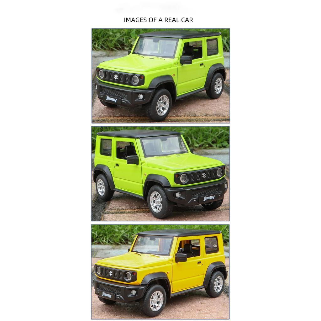 1/24 SUZUKI Jimny SUV Legierungsauto Modell Diecasts Metall Geländewagen Automodell Simulation Sound Licht Sammlung Kinderspielzeug Geschenk