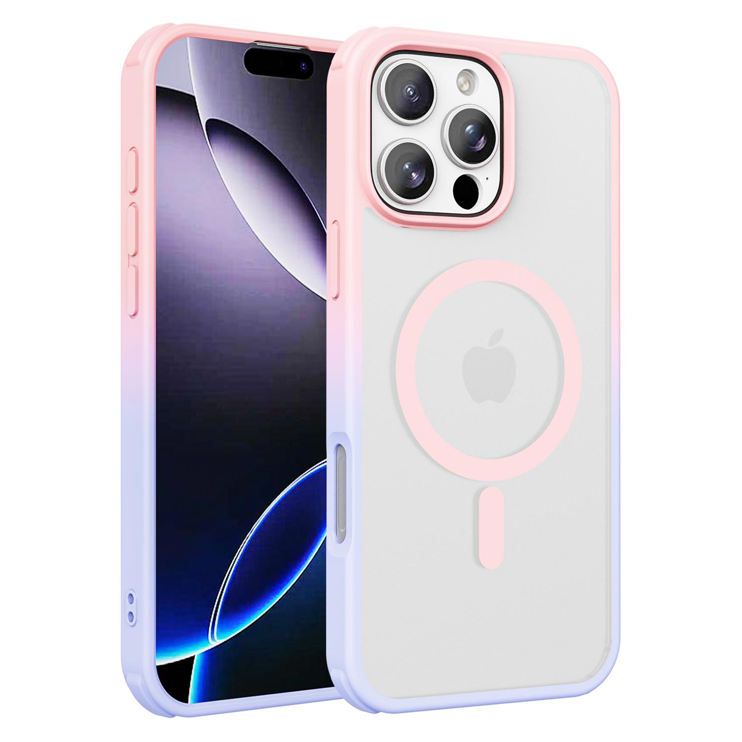 

Магнитный чехол для iPhone 16 Pro, совместимый с чехлом MagSafe TPU+PC Phone Cover D