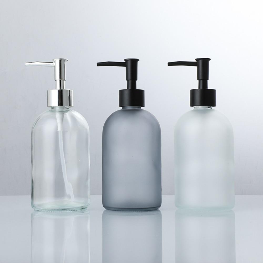410ml Storage Container Glass Liquid Soap Dispenser New Empty Bottle  Hotel