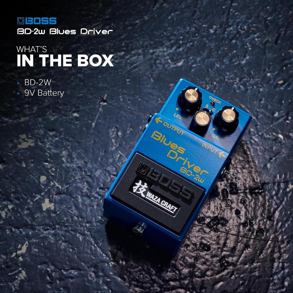 Boss Blues Driver Guitar Pedal Standard Custom Sound Mode  Bd 2w 