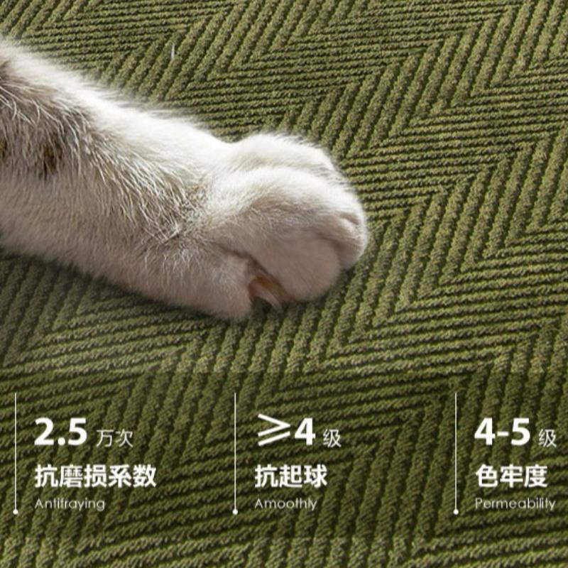 Chenille Sofa Cover Green Solid Color New All-Season Premium Minimalist Non-Slip Fixed Cushion Specialized Leather Sofa Cover