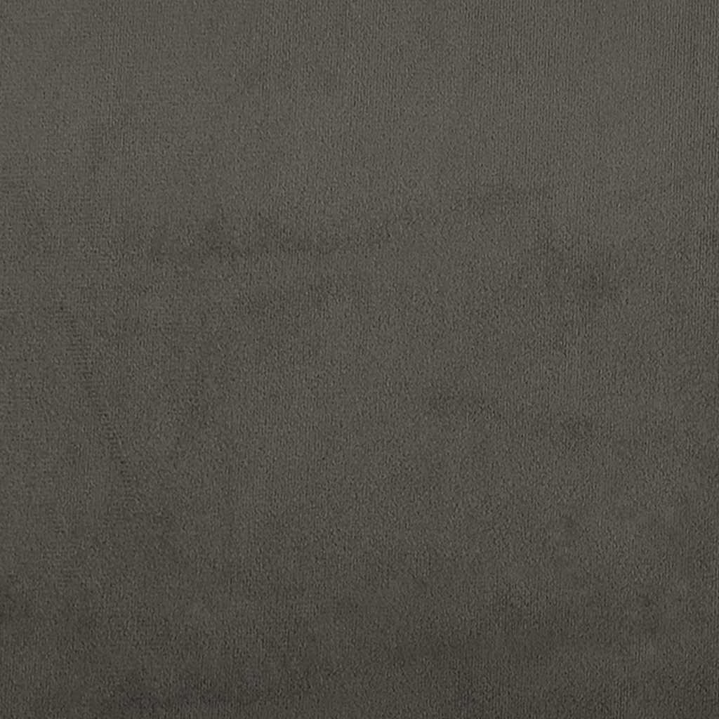 Vidaxl Rama Łóżka Bez Materaca, Ciemnoszare, 90X190 Cm, Aksamitna