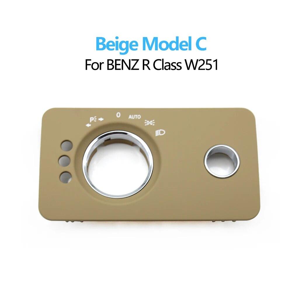 Car Dashboard Headlight Control Switch Panel Cover Trim For Mercedes Benz W251 R-Class R280 R300 R350 R400 R500 2005-2017