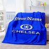 Chelsea Customize Text Blanket Throw Customizable Blanket Soft Warm Cozy Throw For Office Picnics Living Room Livingroom All-Season Use