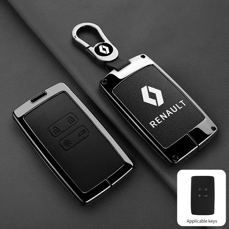 2026 Hot For Renault Hub Caps Car Key Case Cover Key Bag For Renault RS Scenic Clio Laguna 2 3 4 5 Kangoo Fluence Megane Trafic