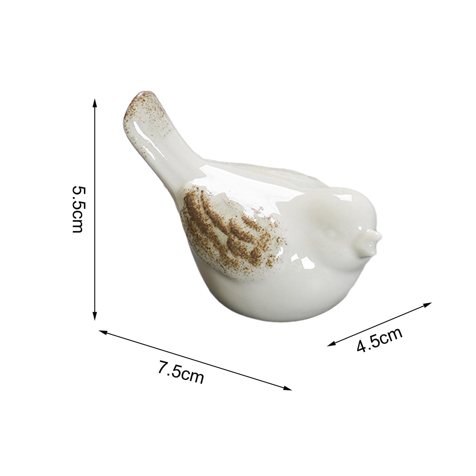 

Фигурка птицы, керамический подарок, современное фарфоровое ремесло, маленькое украшение в виде животного для офиса, садовой полки, настольного дисплея, страна 8cmx4.5cmx5cm