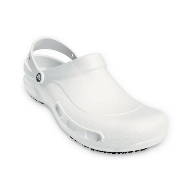 Crocs Bistro Slip Resistant Work Clog White 10075-100