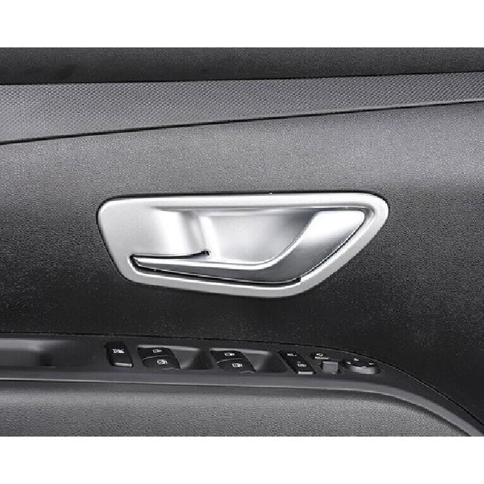 Inner Door Bowl Sticker Cover Trim For Hyundai Tucson - ABS Matte Silver