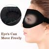 Sleep Mask for Women, Men for Home, Plane and Travel 3d with Memory Effect, Blindfold with Earplugs, Black