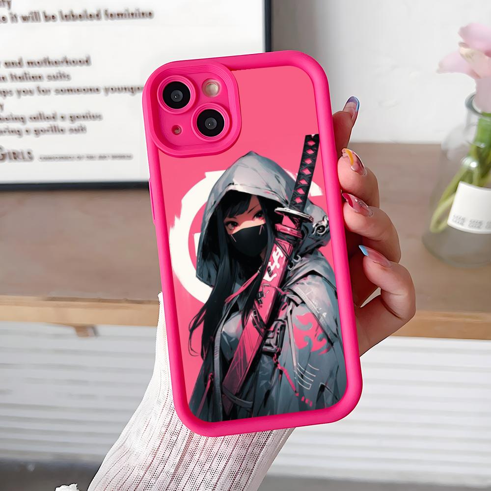 

Anime Girl Mobile Phone Case for iPhone 17 16 15 14 13 12 11 Air Pro Max Plus Thicken TPU Colorful Cover Pretty Cover iPhone 11 Pro Max
