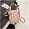 Premium hand bag women's new trendy fashion texture shoulder bag crossbody bucket bag
