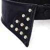 Detachable Black Leather Fake Collar Pu Punk Style Collar Cool Rivet Collar  Photo Props