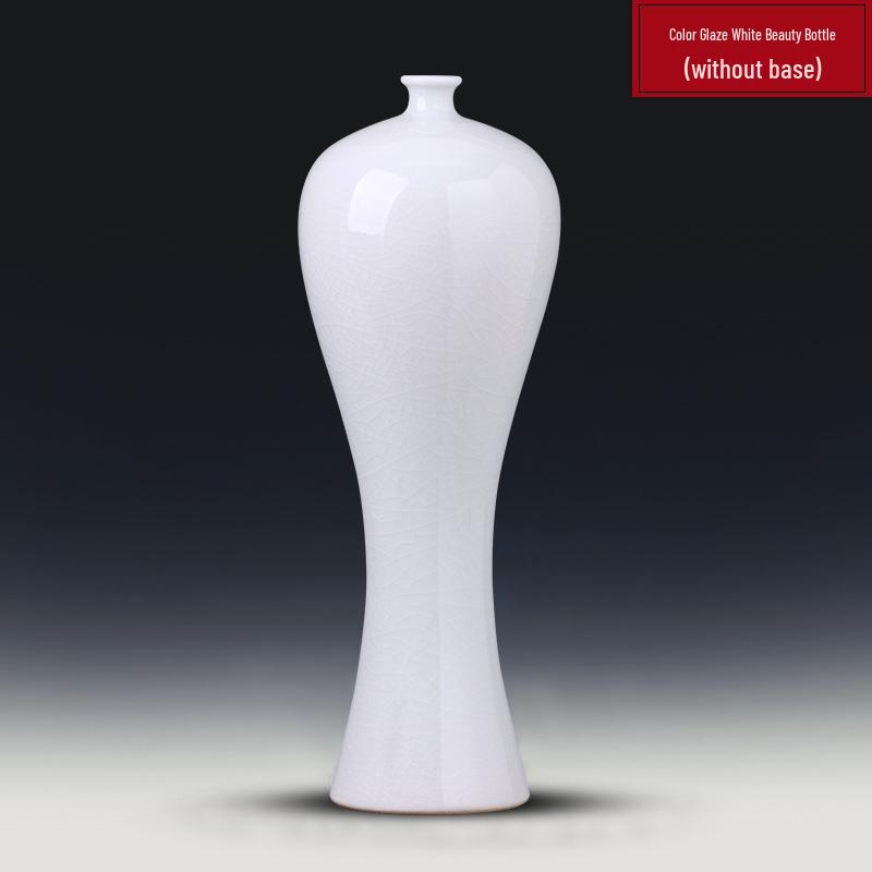 

Белая керамическая ваза Мэйпин для декора гостиной