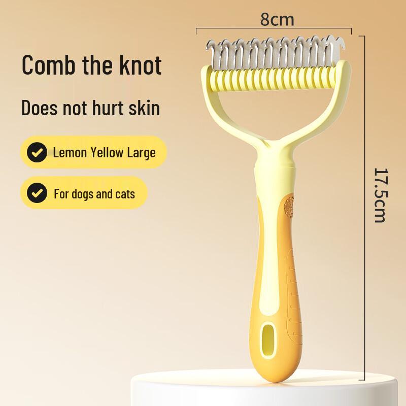 Qio Pet Dematting Comb & Thinning Rake