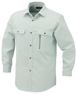 [CO-COS] H-198 Long Sleeve Shirt, Silver Gray, Size 4L