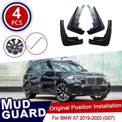 Für BMW X7 G07 xDrive40i ~2022 Schmutzfänger Schmutzfänger Flap Splash Guards Kotflügel Auto Auto Kotflügel Vorne Hinten Räder Zubehör