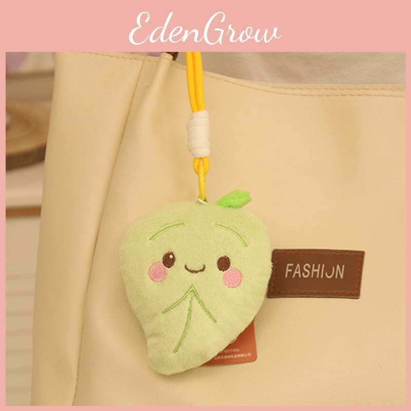 Plush Leaf Keychain With Soft Short Plush For Kids And Teens