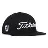 Titleist Tour Elite Flat Bill Cap, Black and White, TH24ATEFBN2-01