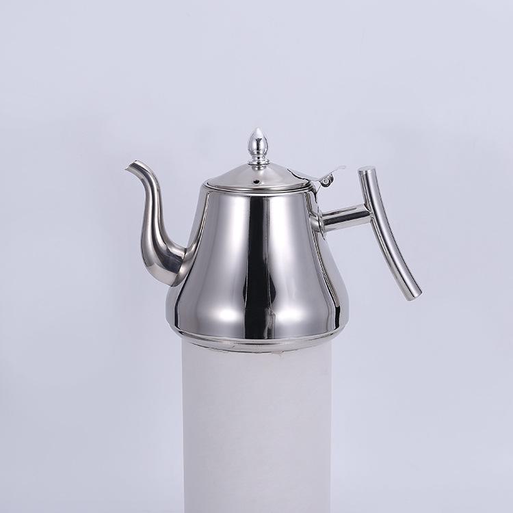 Stainless Steel Kashi Flower Tea Kettle with Filter - Ideal for Hotels, Restaurants, and Teahouses.