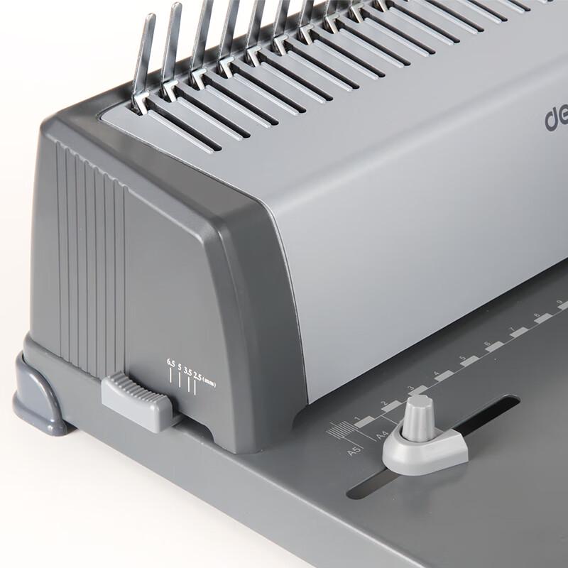 Deli 3872 Semi-Automatic 21-Hole Binding Machine CN plug (adapter included)