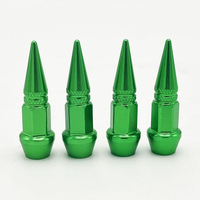4pcs Tire Valve Caps Anti-theft Bullet Head Style Antirust Motorcycle Bike Car Wheel Tyre Tires Valve Stem Caps Accessories