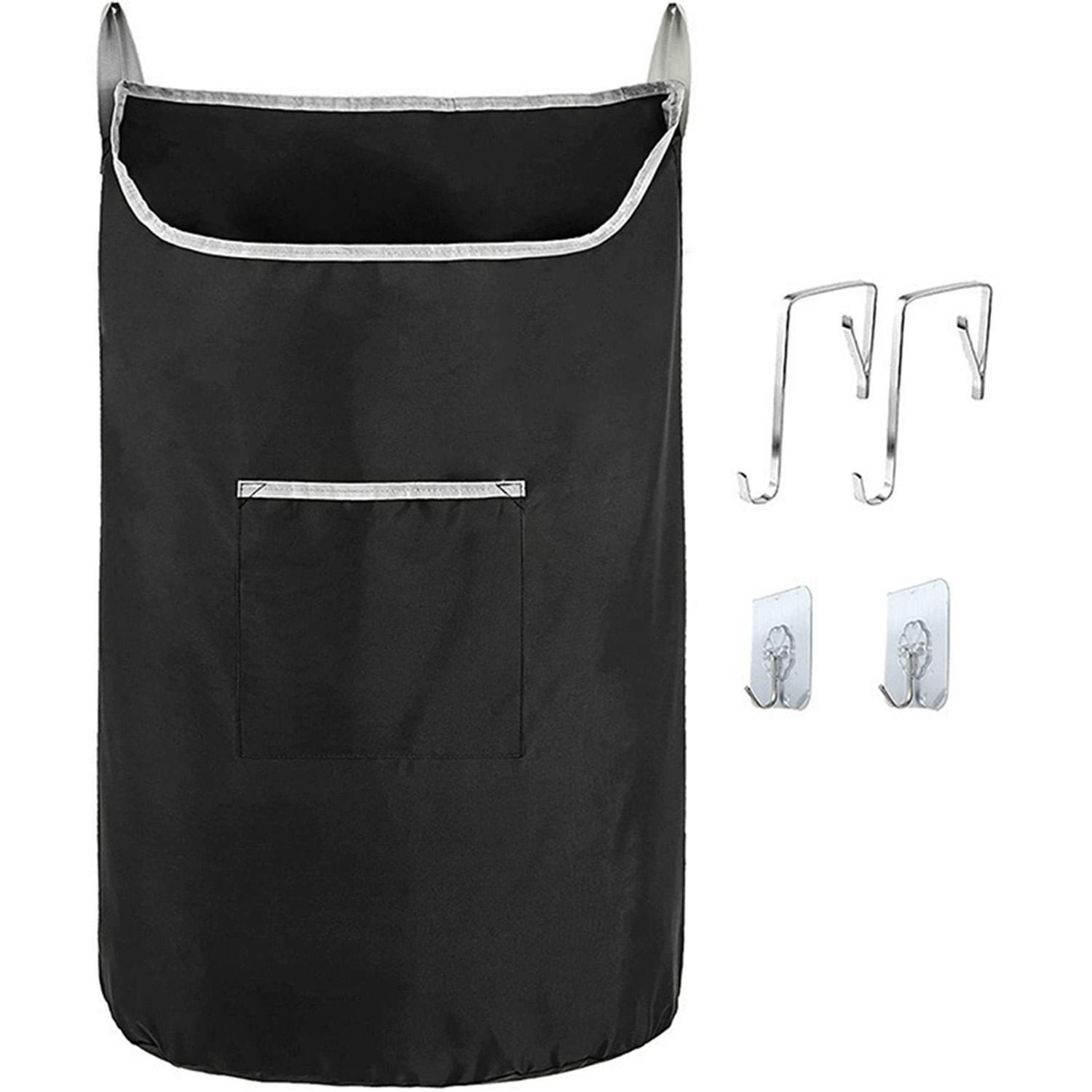 

XL Large Size Hanging Laundry Hamper Bag, Black Door Hanging Hamper with Large Openging Hanging Laundry Hamper Storage Bag