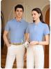 HS-3301: Light Luxury Cool Polyester Spandex Polo Shirt, Solid Color Lapel, New Short Sleeve T-shirt.