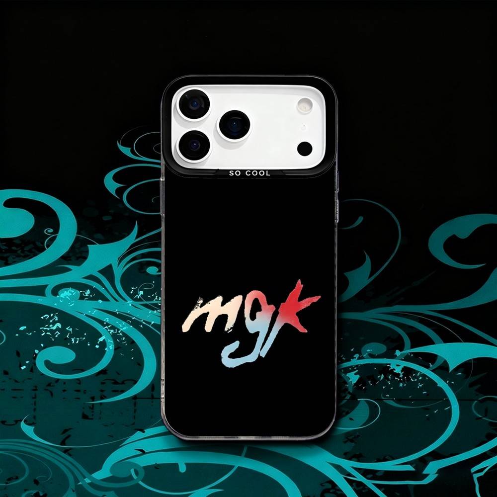 MGK L-Lost A-Americana Phone Case For iPhone 17,16,15,14,13,12,X,8,Pro,Max,Plus,SE4,Air,Mini HD Black IMD Matte